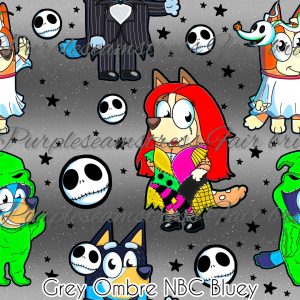 Grey Ombre NBC Bluey - Fabric