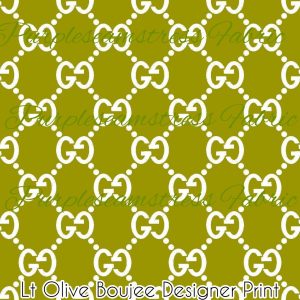 Light Olive Boujee Designer Print - Fabric