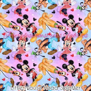 Little Mouse Head Splatter - Fabric
