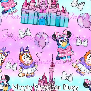 Ombre Magic Kingdom Bluey - Fabric