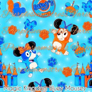 Magic Kingdom Bluey Mousey - Fabric