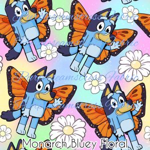 Monarch Bluey Floral - Fabric