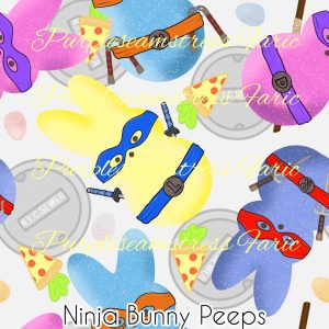 Ninja Bunny Peeps - Fabric
