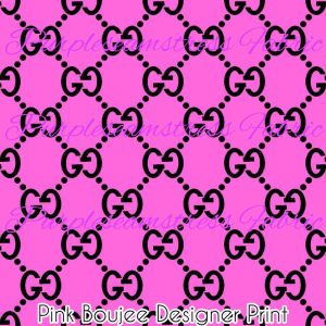 Pink Boujee Designer Print - Fabric