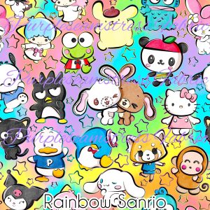 Rainbow Sanrio - Fabric