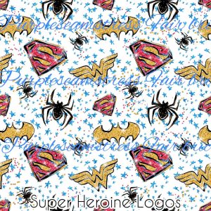 Super Heroine Logos - Fabric