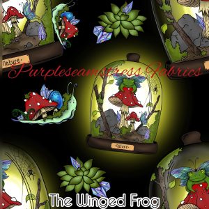 The Winged Frog - Fabric