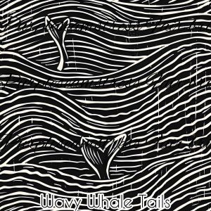 Wavy Whale Tails - Fabric