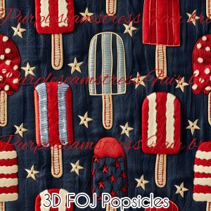 3D FOJ Popcicles - Fabric