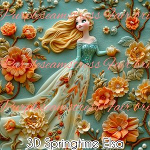 3D Springtime Elsa - Fabric