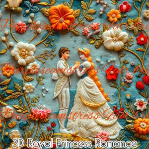 3D Royal Princess Romance - Fabric