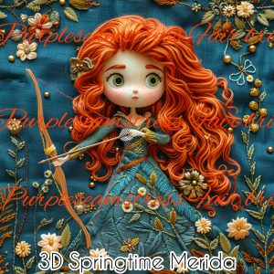 3D Springtime Merida - Fabric