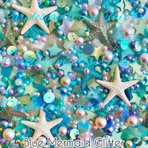 Blue Mermaid Glitter - Fabric