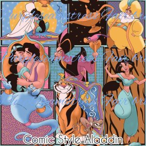 Comic Style Aladdin - Fabric