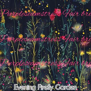 Evening Firefly Garden - Fabric