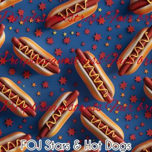 FOJ Star & Hot Dogs - Fabric