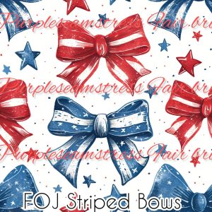 FOJ Striped Bows - Fabric