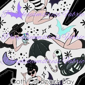 Goth Girl Beach Day - Fabric