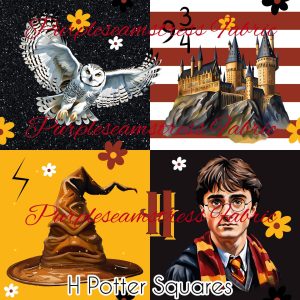 H Potter Squares - Fabric