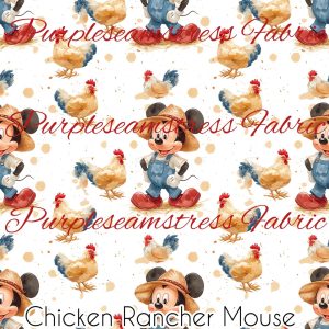 Chicken Rancher Mouse - Fabric