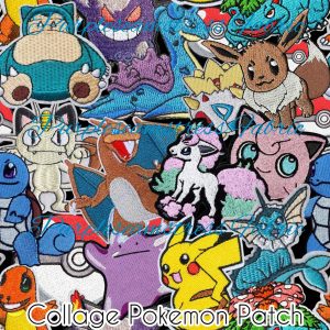 Collage Pokemon Patch - Fabric