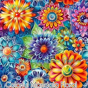 Colorful Mandala Floral - Fabric