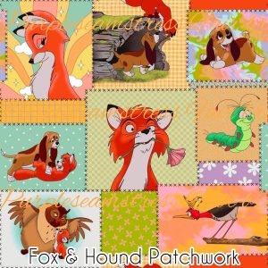 Fox & Hound Patchwork - Fabric