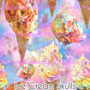 Ice Cream Skulls - Fabric