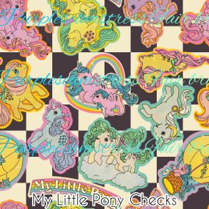 My Little Pony Checks - Fabric