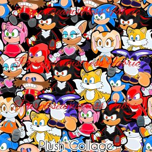 Plush Collage - Fabric