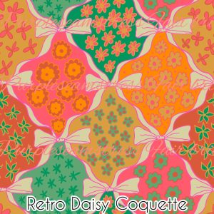 Retro Daisy Coquette - Fabric