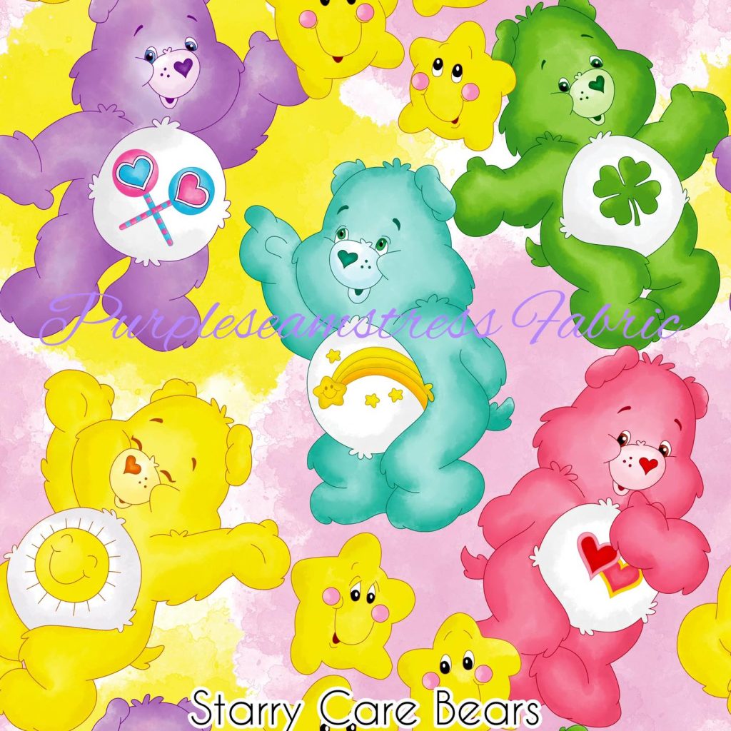 Starry Care Bears – Purpleseamstress Fabric