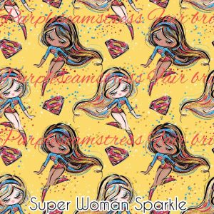 Super Woman Sparkle - Fabric