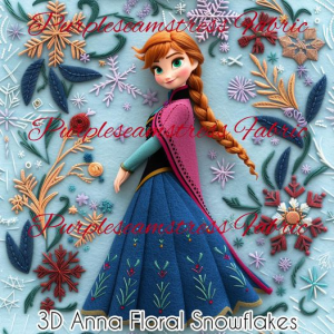 3D Anna Snowflakes - Fabric