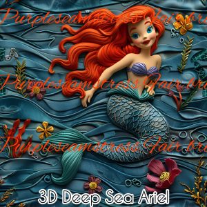 3D Deep Sea Ariel - Fabric