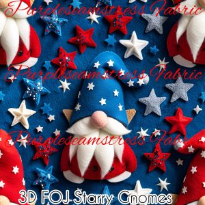 3D FOJ Starry Gnomes - Fabric