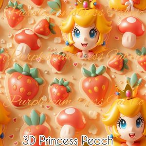 3D Princess Peach - Fabric