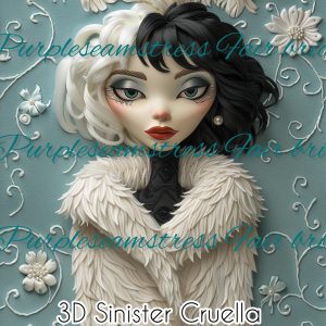 3D Sinister Cruella - Fabric