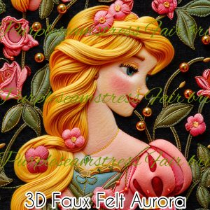 3D Faux Felt Aurora - Fabric