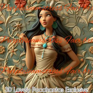 3D Lovely Pocahontas Exclusive - Fabric