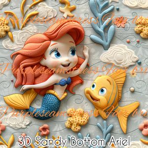3D Sandy Bottom Ariel - Fabric