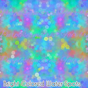 Bright Colored Water Spots - Fabric