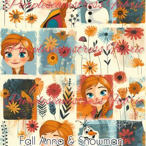 Fall Anna & Snowman - Fabric
