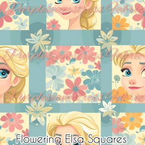 Flowering Elsa Squares - Fabric