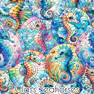 Glass Seahorses - Fabric