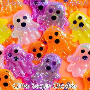 Glitter Sequin Ghosties - Fabric