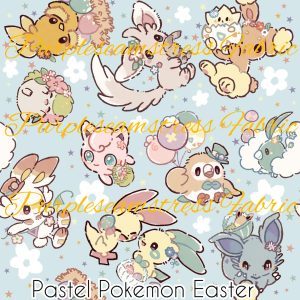 Pastel Pokemon Easter - Fabric