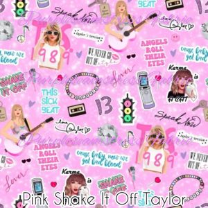 Pink Shake It Off Taylor - Fabric