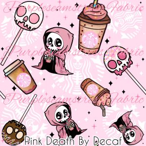 Pink Death by Decaf - Fabric
