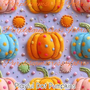 Playful Dot Pumpkins - Fabric